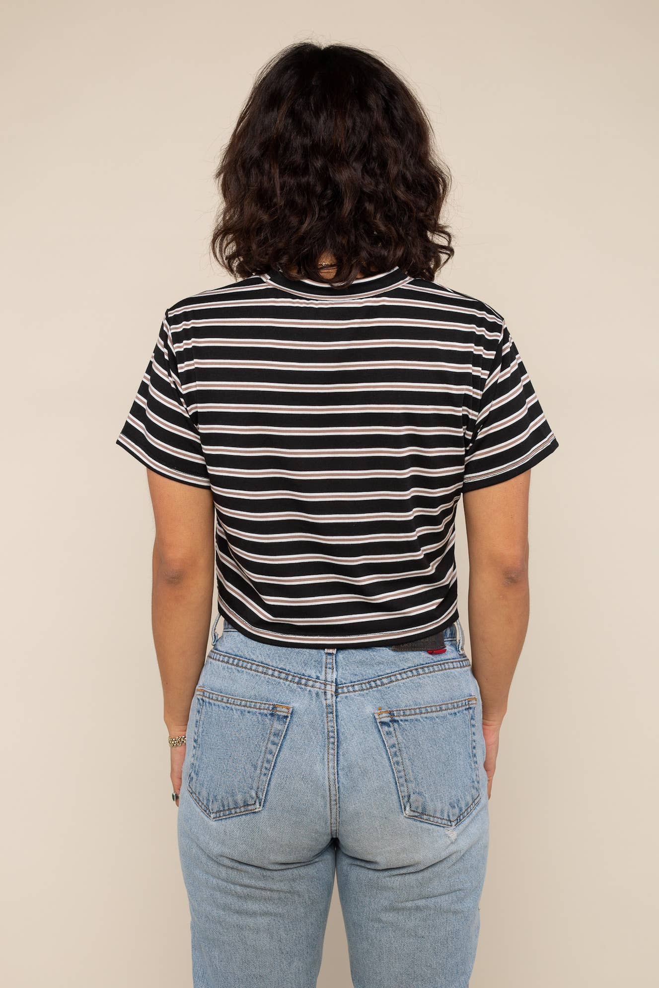 Haven Tee : Black/Taupe/Ivory