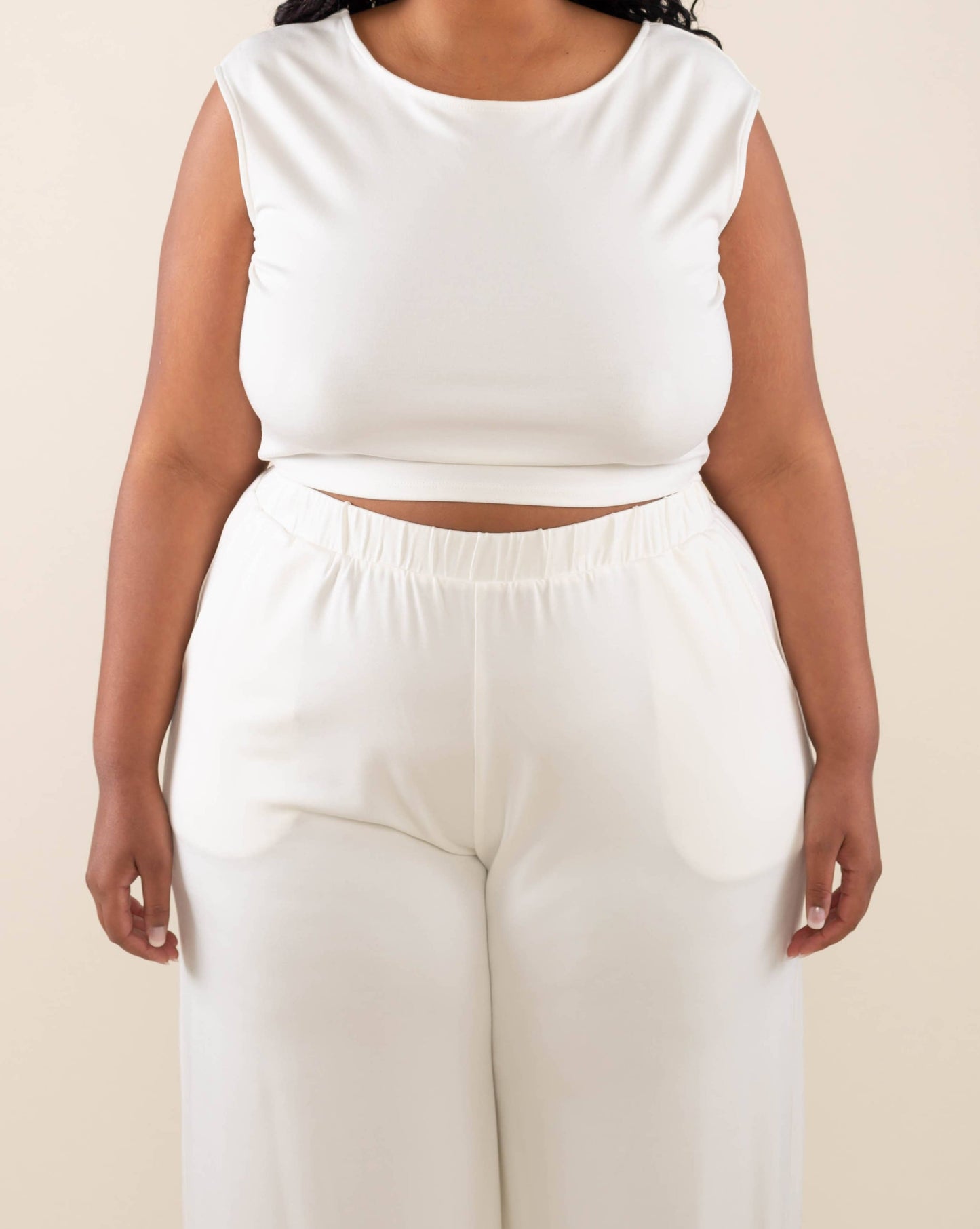 Sleeveless Top : Light Blue | Plus Size