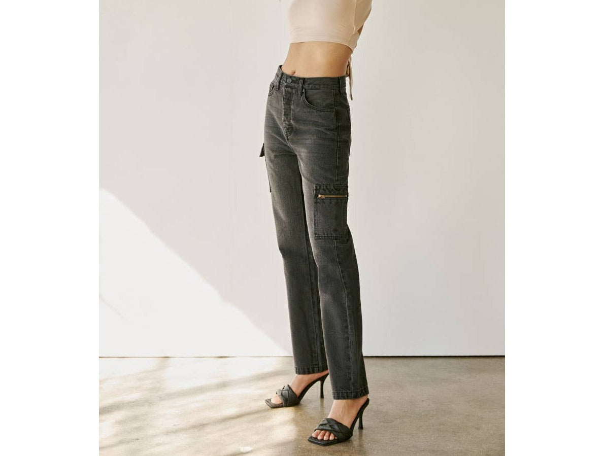 90s Straight Fit : Grey