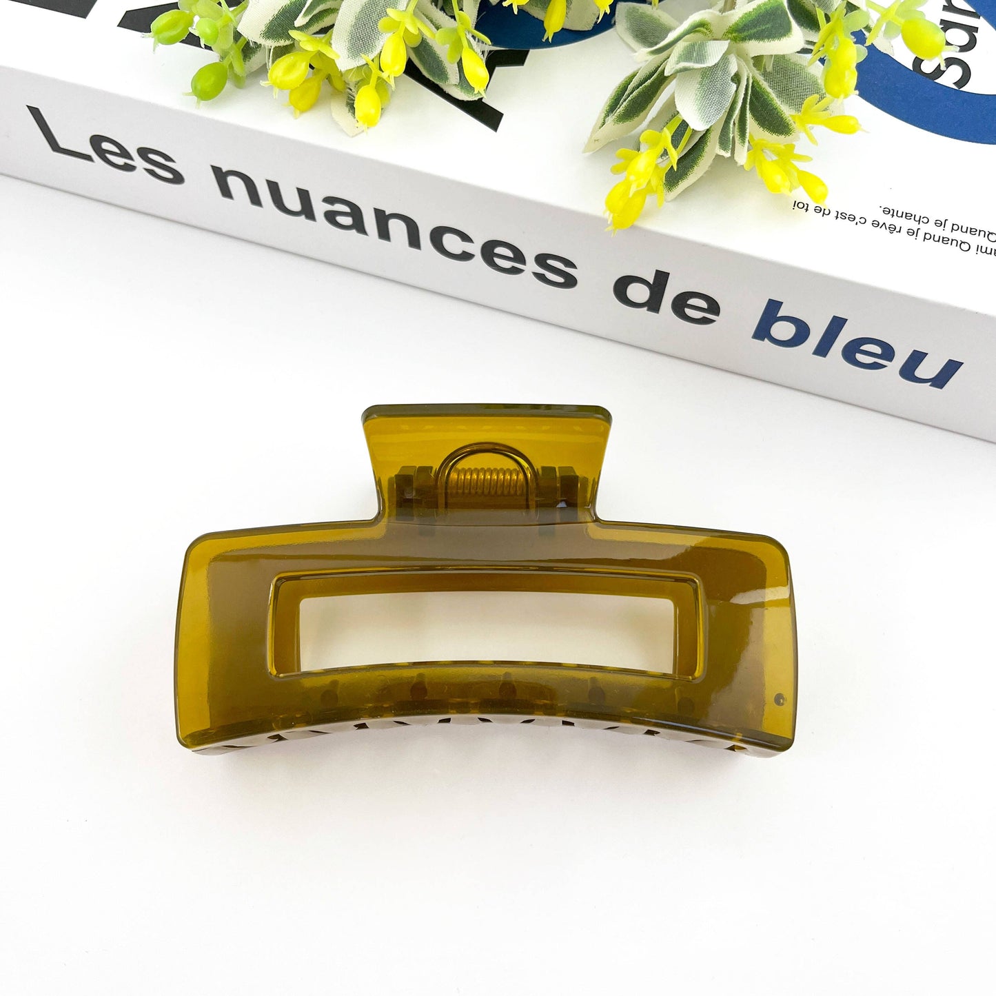 4.13'' Rectangular Hair Clip,Classic Claw Clip