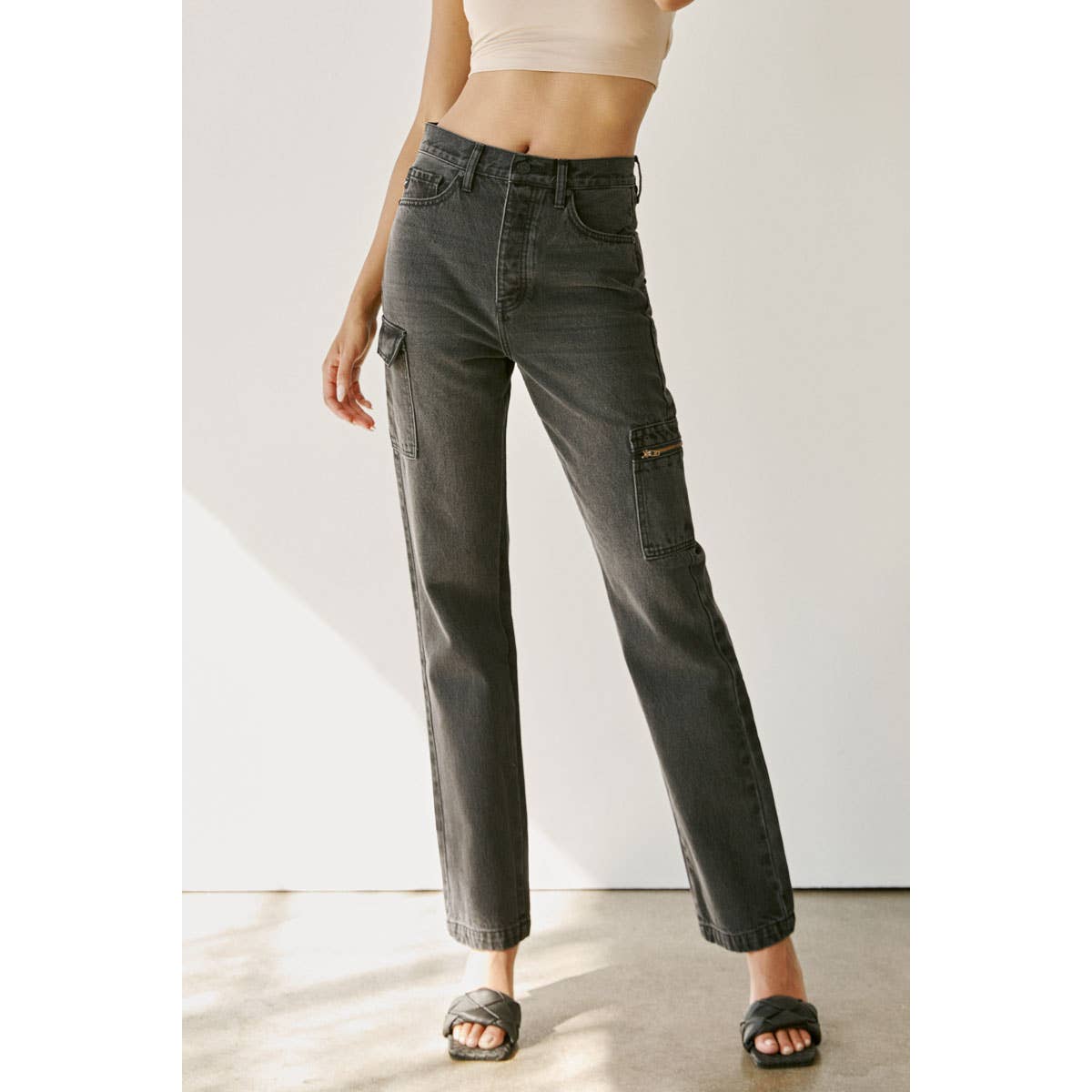 90s Straight Fit : Grey