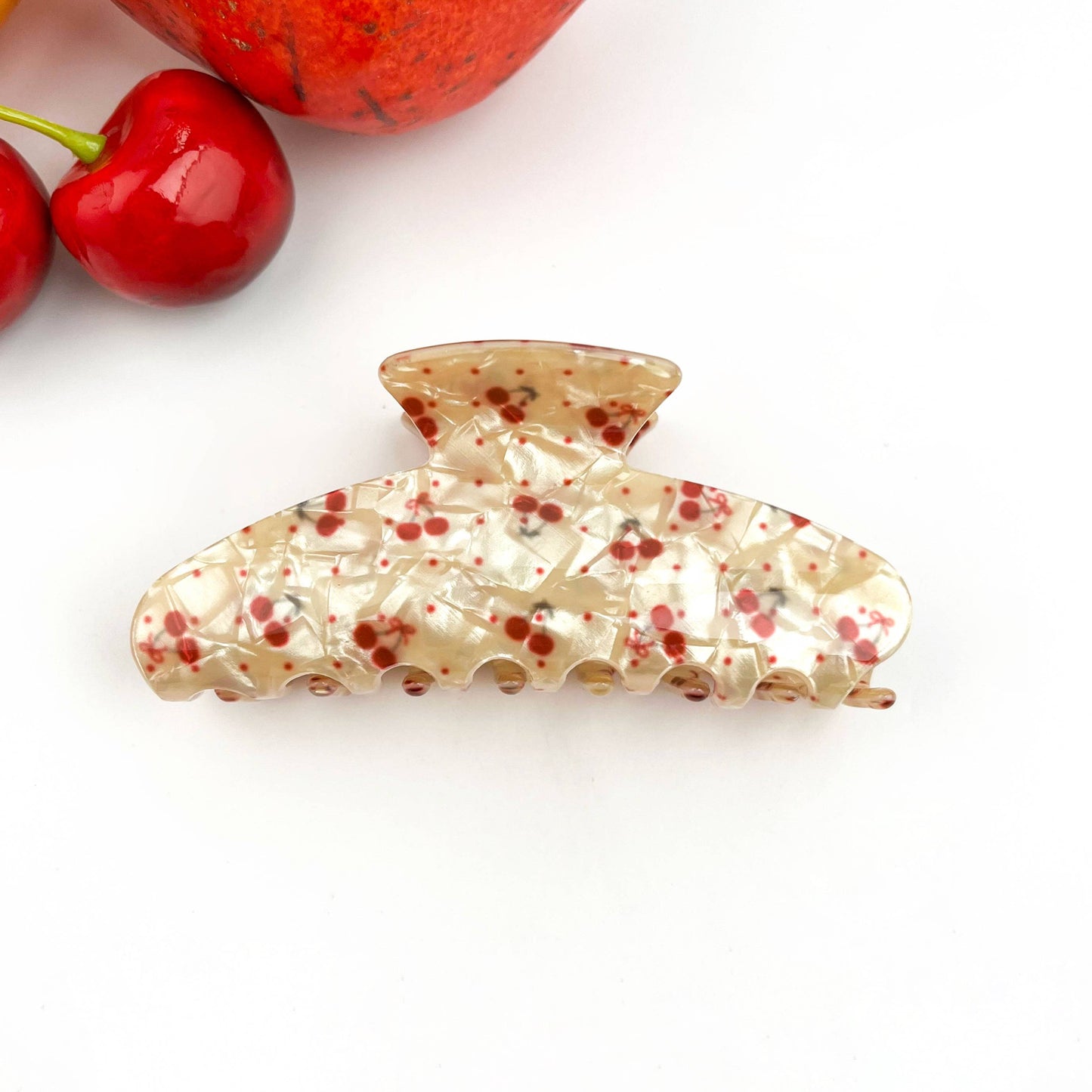 Fruity Hair Clip, Cherry & Strawberry Hair Claw Clip