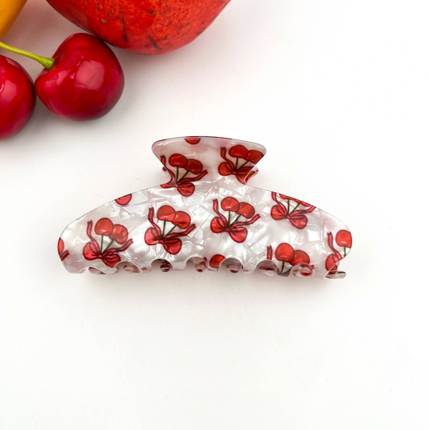 Fruity Hair Clip, Cherry & Strawberry Hair Claw Clip