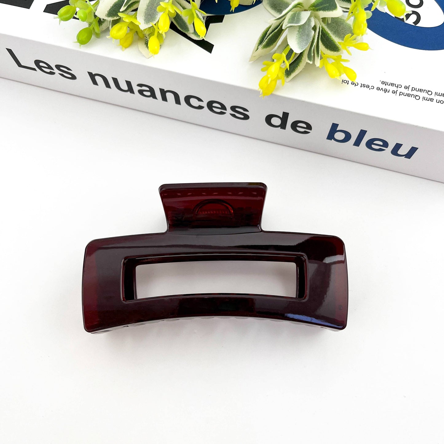 4.13'' Rectangular Hair Clip,Classic Claw Clip