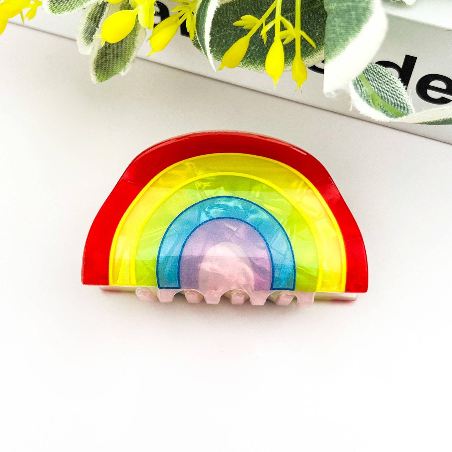 Rainbow Claw Hair Clip