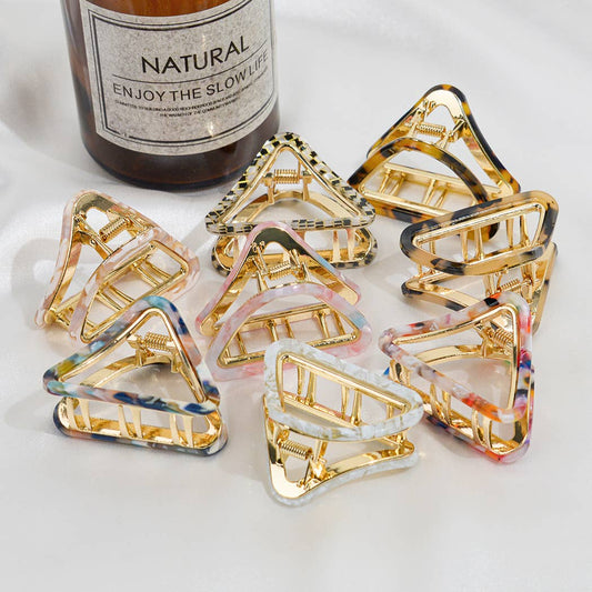 French Minimalist Triangular Claw Clip, Eco-Friendly