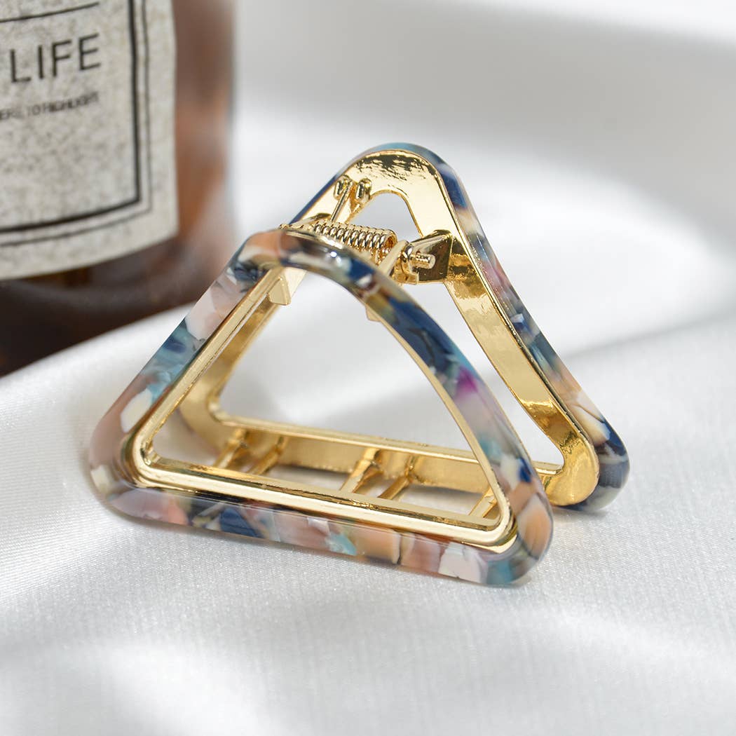 French Minimalist Triangular Claw Clip, Eco-Friendly