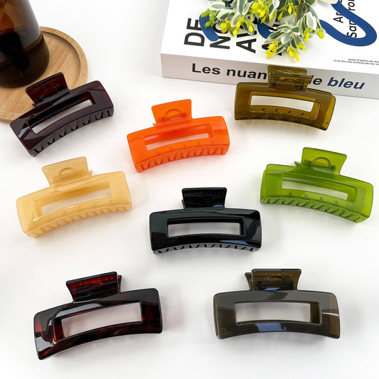 4.13'' Rectangular Hair Clip,Classic Claw Clip