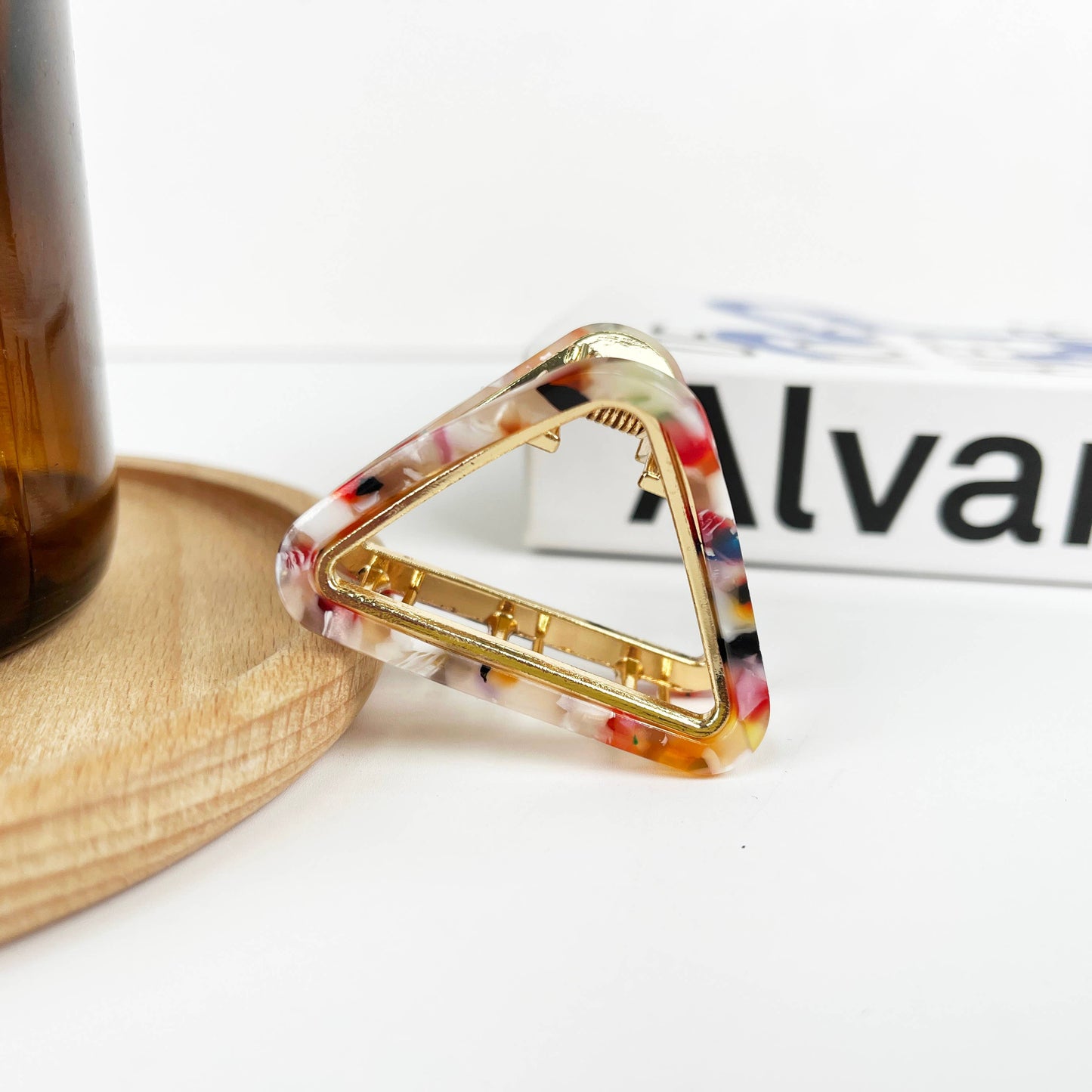 French Minimalist Triangular Claw Clip, Eco-Friendly