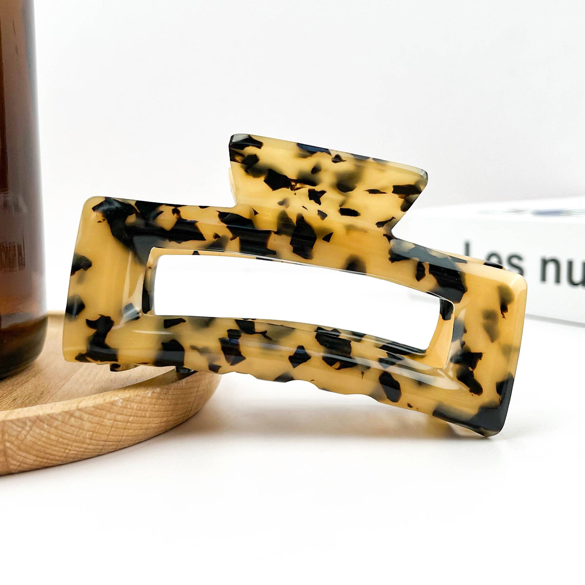 Rectangular Acetate Hair Claw, Premium Quality Hair Clip
