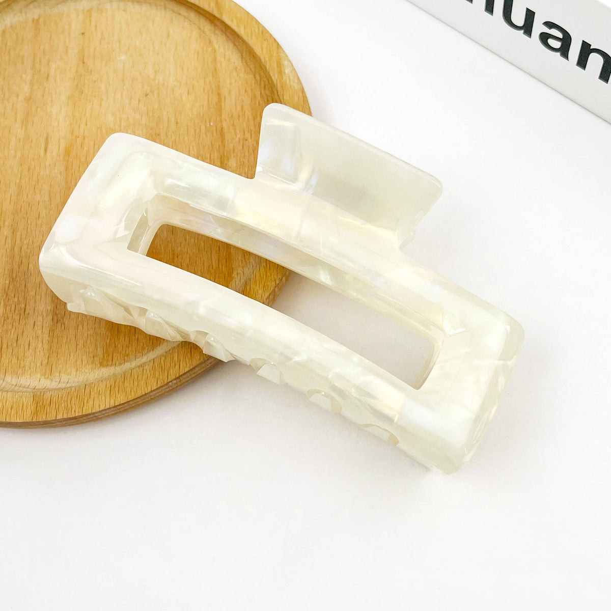 Rectangular Acetate Hair Claw, Premium Quality Hair Clip