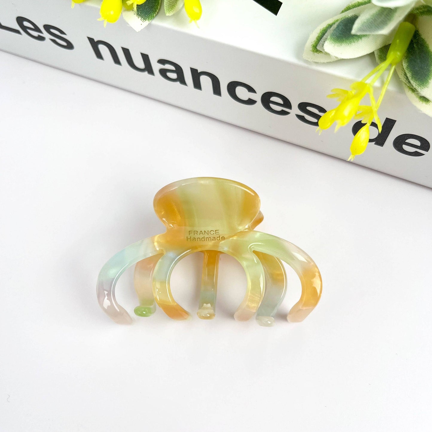 2.16'' Small Pumpkin Acetate Hair Claw Clip, Eco-Friendly