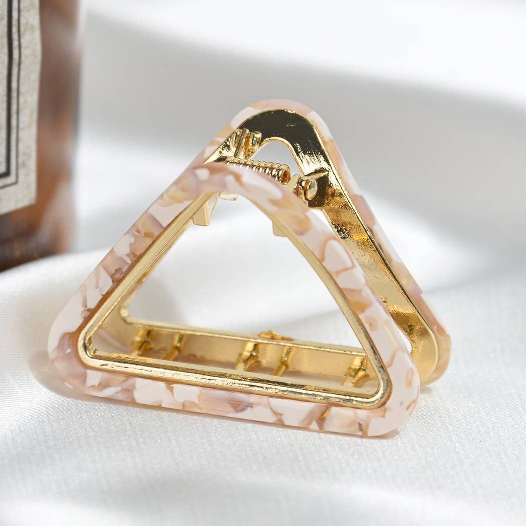 French Minimalist Triangular Claw Clip, Eco-Friendly