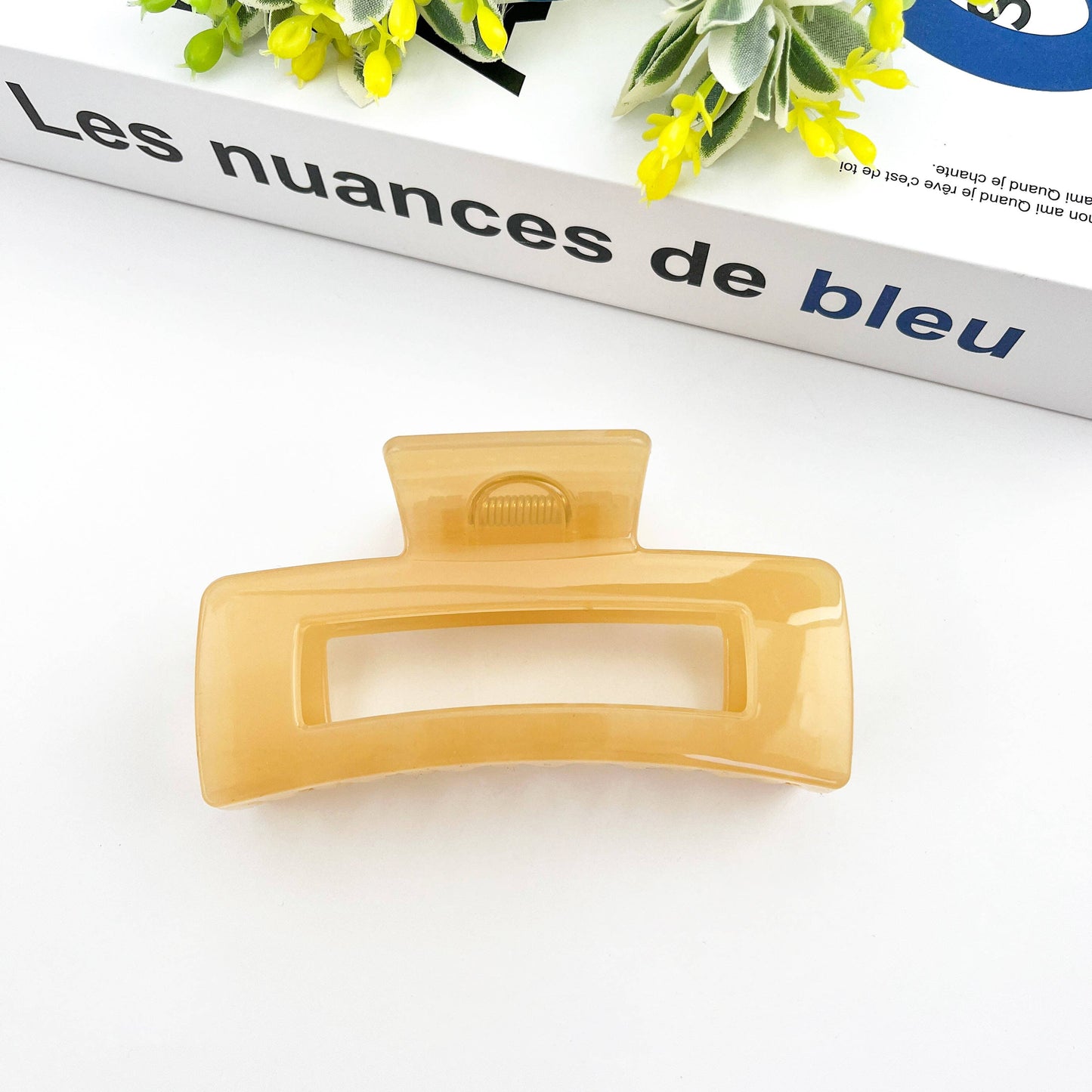4.13'' Rectangular Hair Clip,Classic Claw Clip