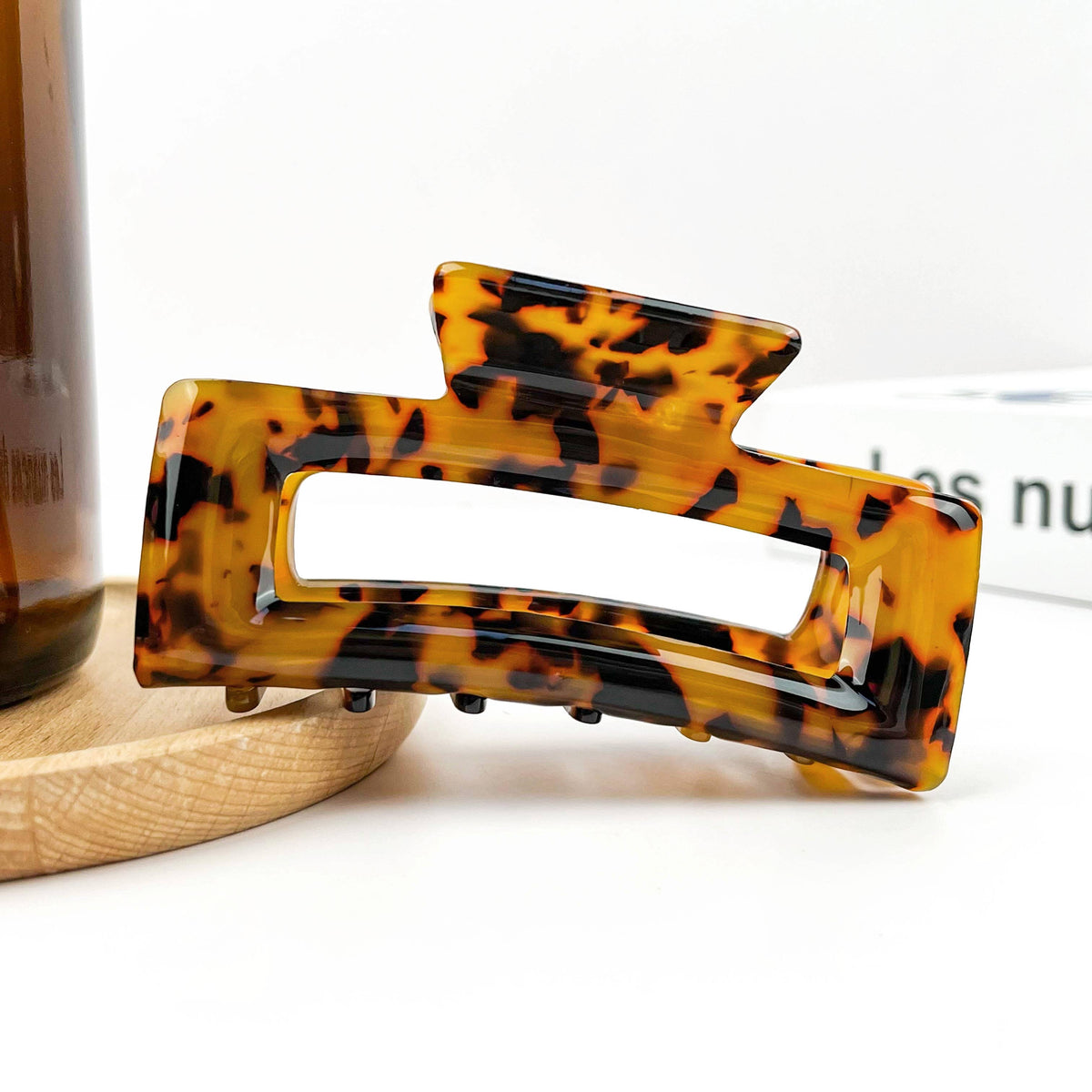 Rectangular Acetate Hair Claw, Premium Quality Hair Clip