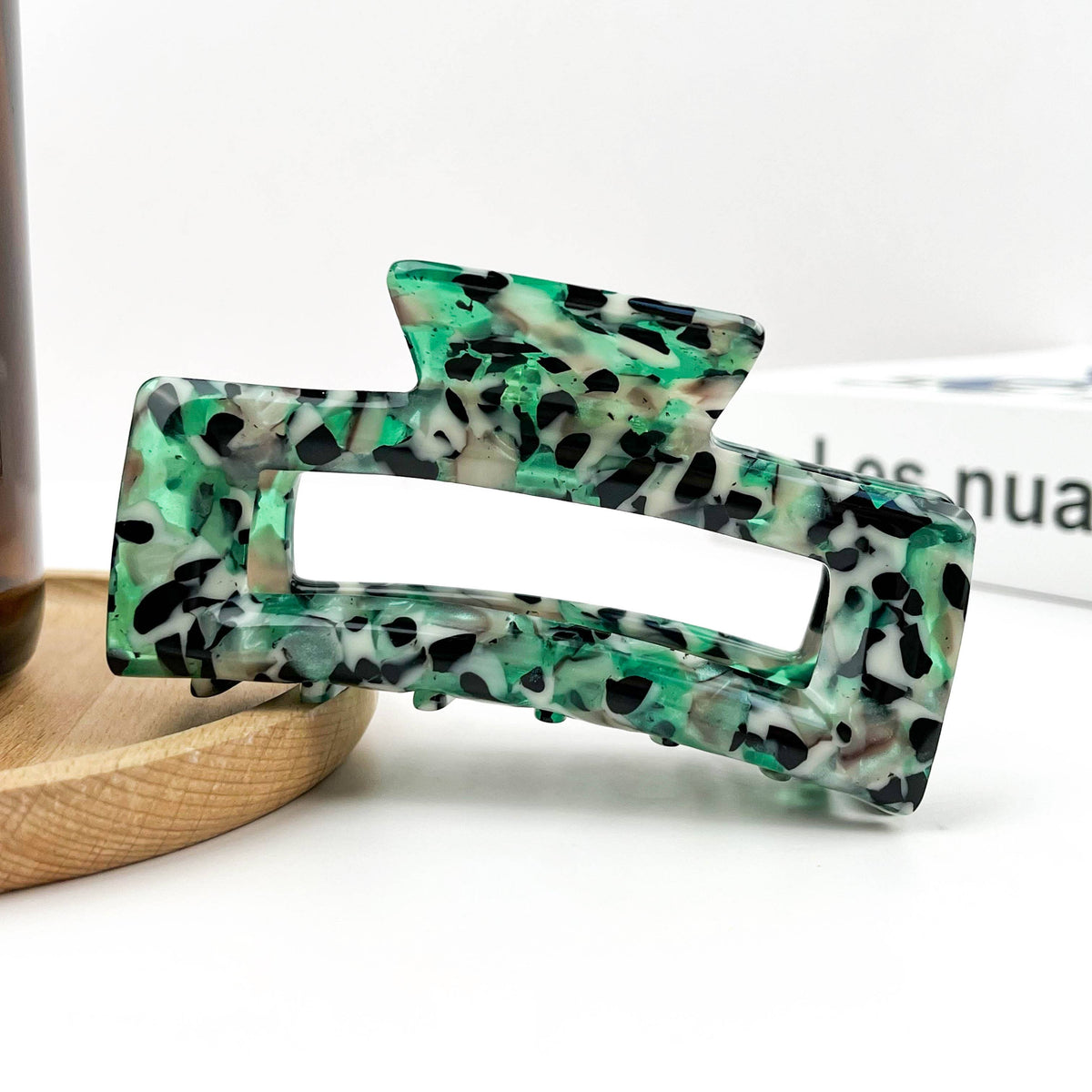 Rectangular Acetate Hair Claw, Premium Quality Hair Clip