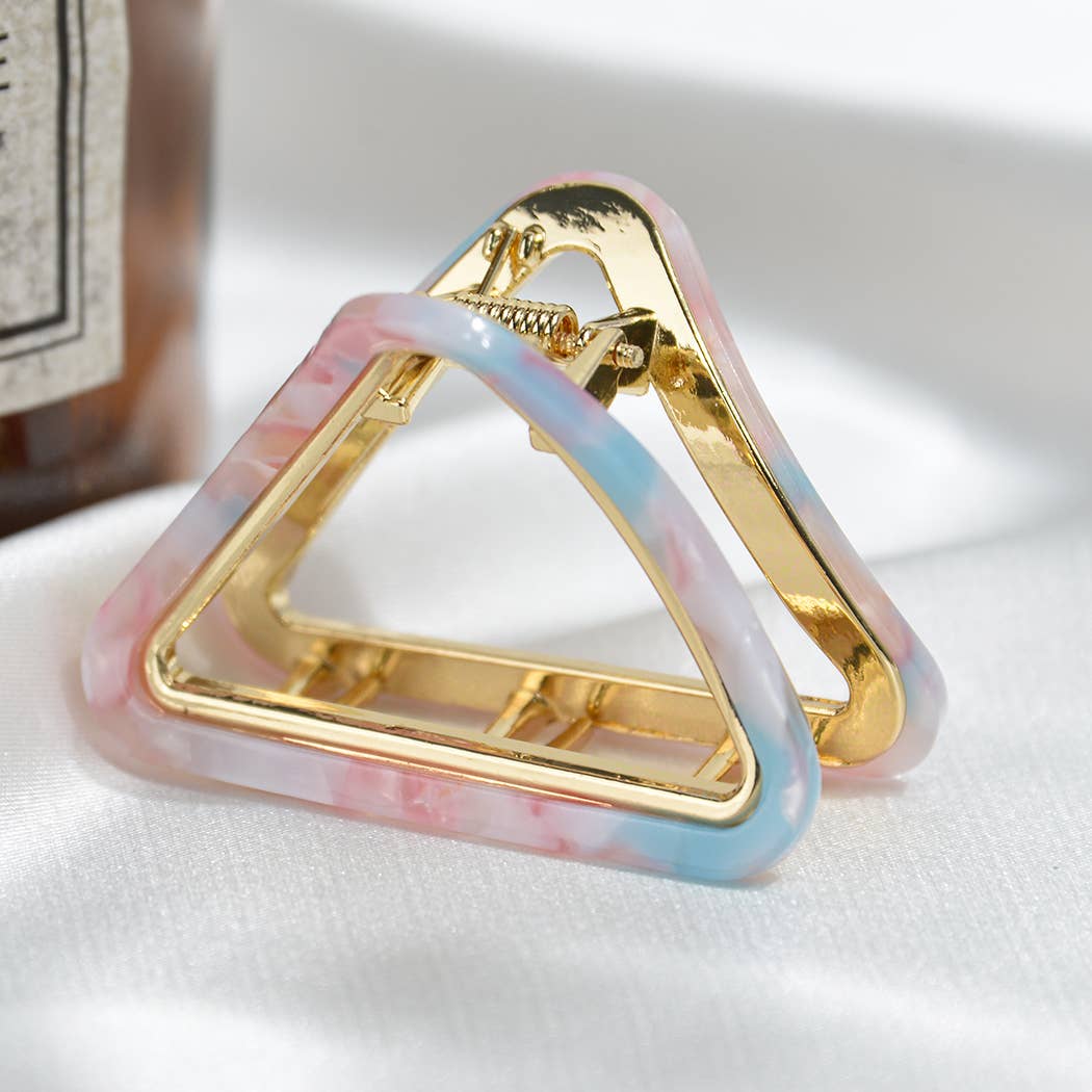 French Minimalist Triangular Claw Clip, Eco-Friendly