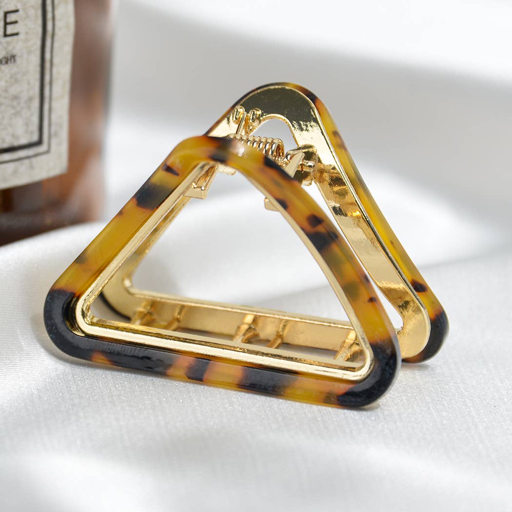 French Minimalist Triangular Claw Clip, Eco-Friendly