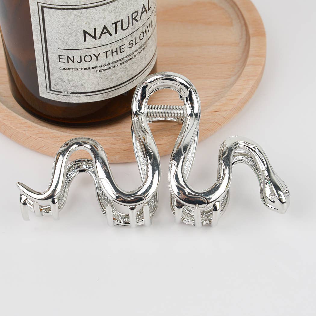 4.13'' Goth Snake-Shaped Hair Claw Clip