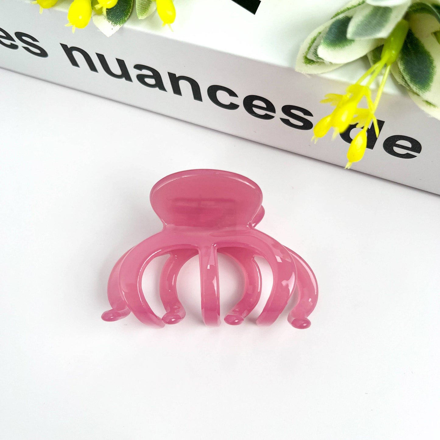 2.16'' Small Pumpkin Acetate Hair Claw Clip, Eco-Friendly