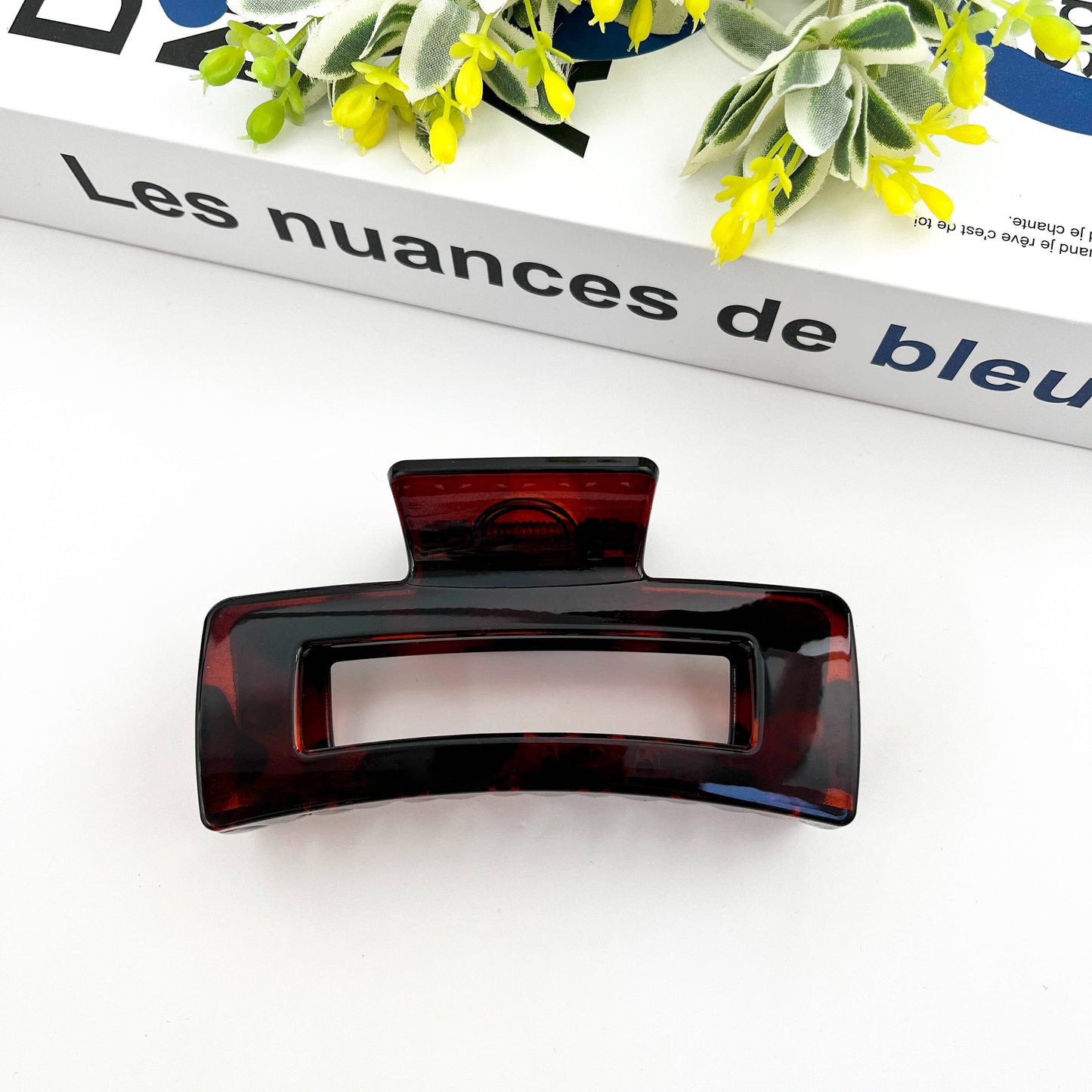 4.13'' Rectangular Hair Clip,Classic Claw Clip