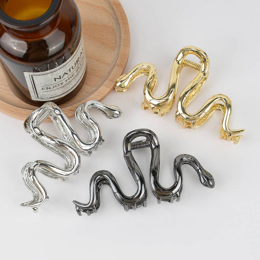 4.13'' Goth Snake-Shaped Hair Claw Clip