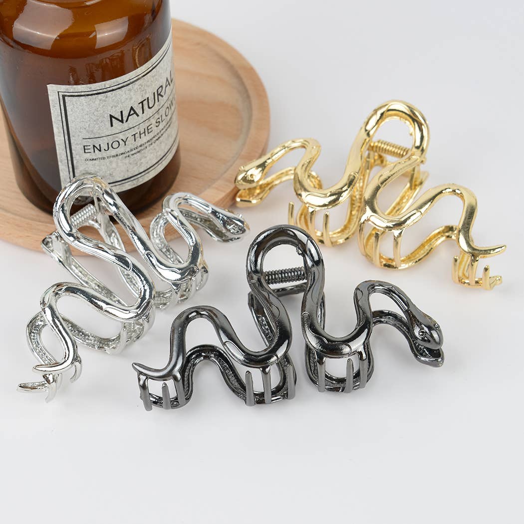 4.13'' Goth Snake-Shaped Hair Claw Clip