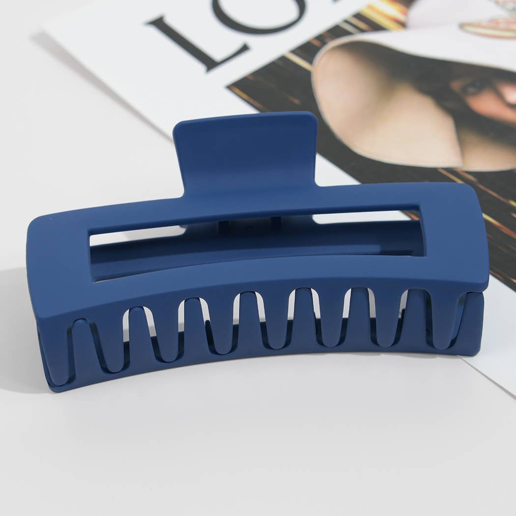 4.92'' Matte Rectangle Large Hair Claw Clips