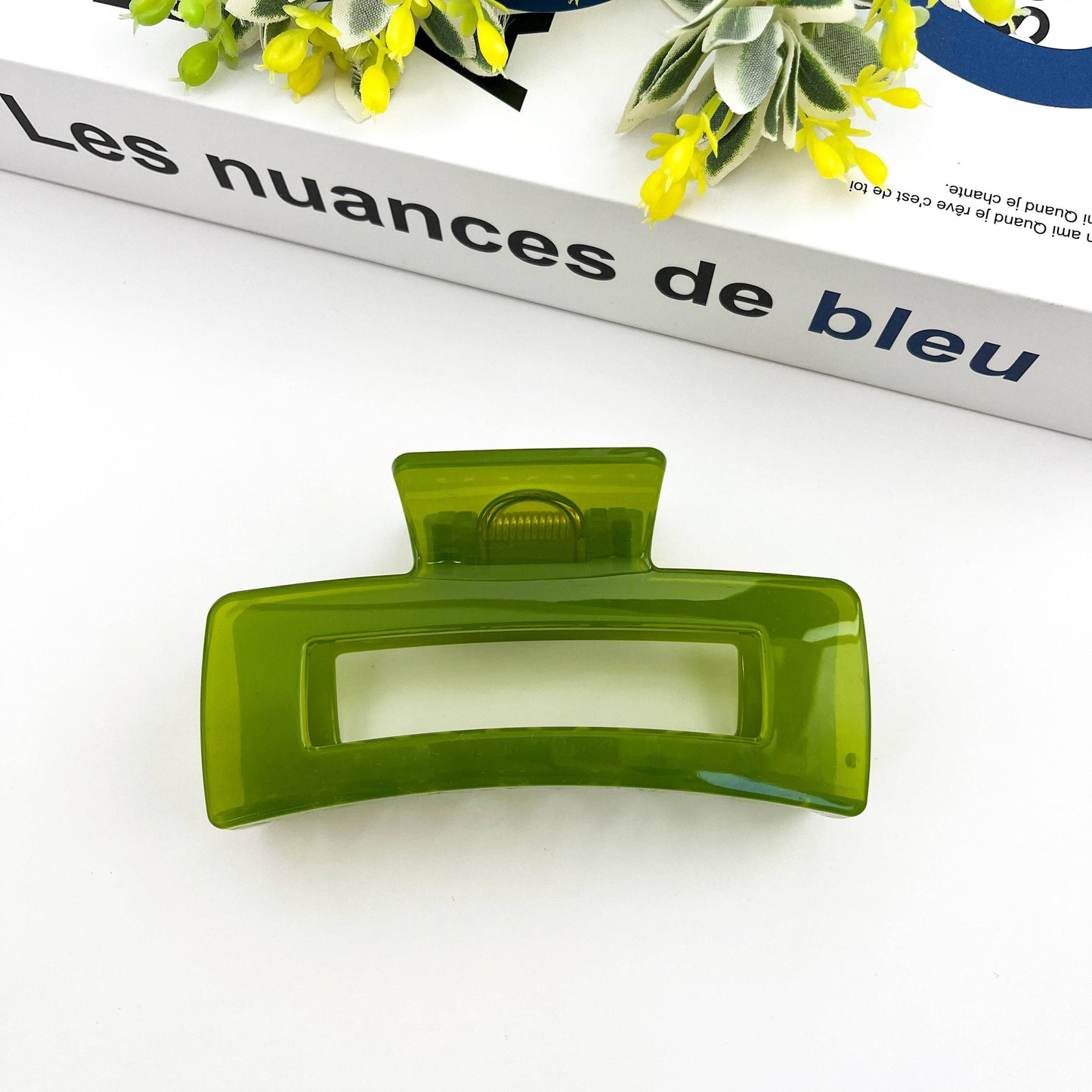 4.13'' Rectangular Hair Clip,Classic Claw Clip