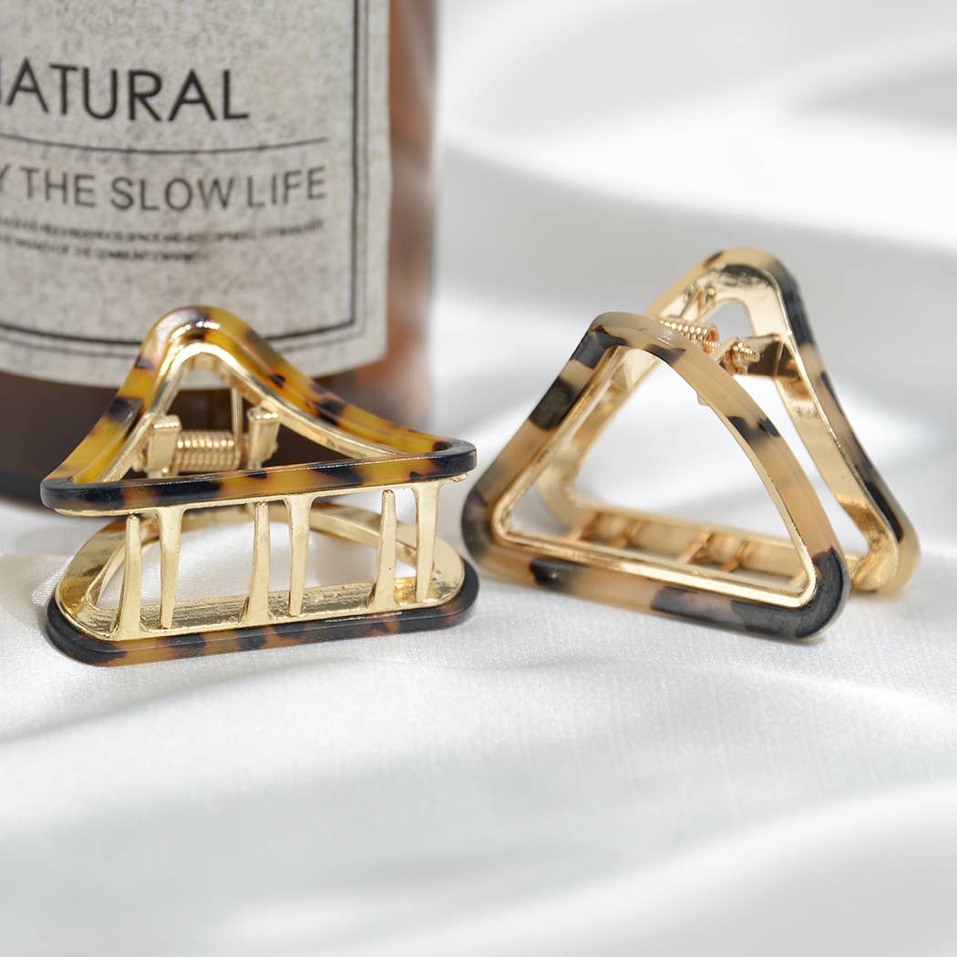 French Minimalist Triangular Claw Clip, Eco-Friendly