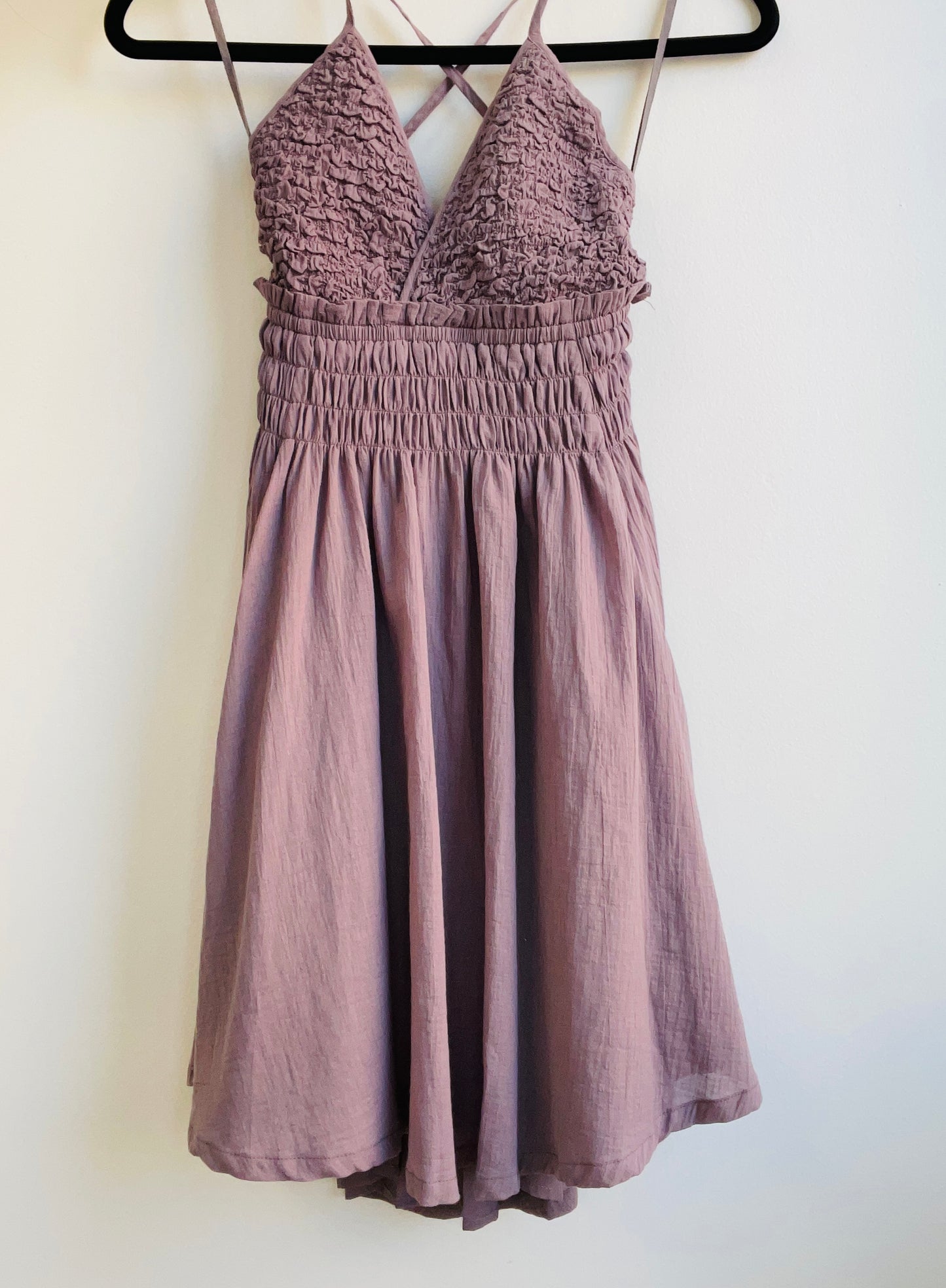 Halter Dress : Eggplant