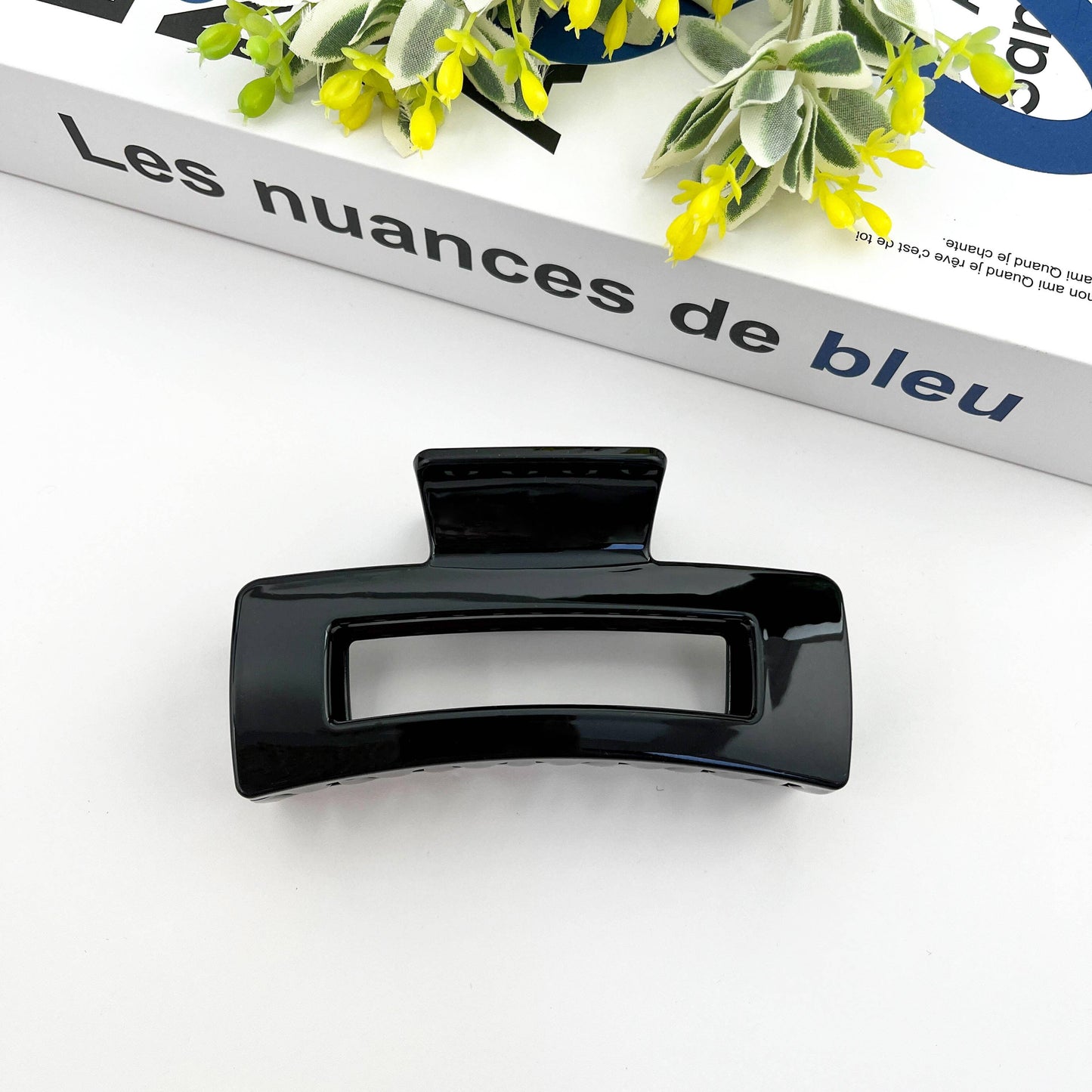 4.13'' Rectangular Hair Clip,Classic Claw Clip