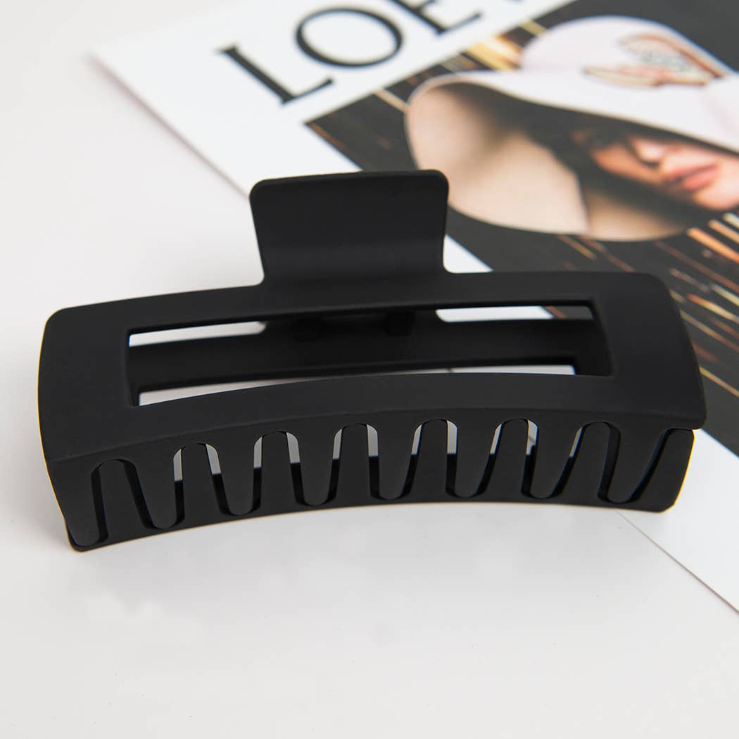 4.92'' Matte Rectangle Large Hair Claw Clips