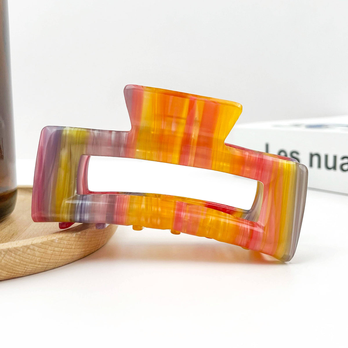 Rectangular Acetate Hair Claw, Premium Quality Hair Clip