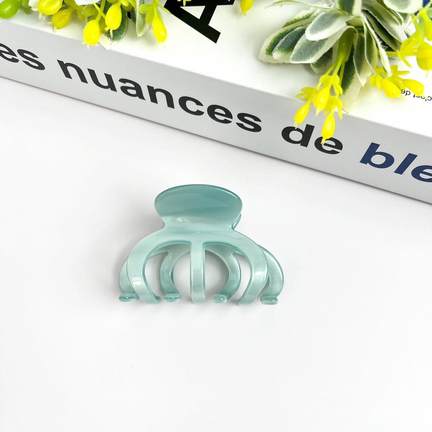 2.16'' Small Pumpkin Acetate Hair Claw Clip, Eco-Friendly