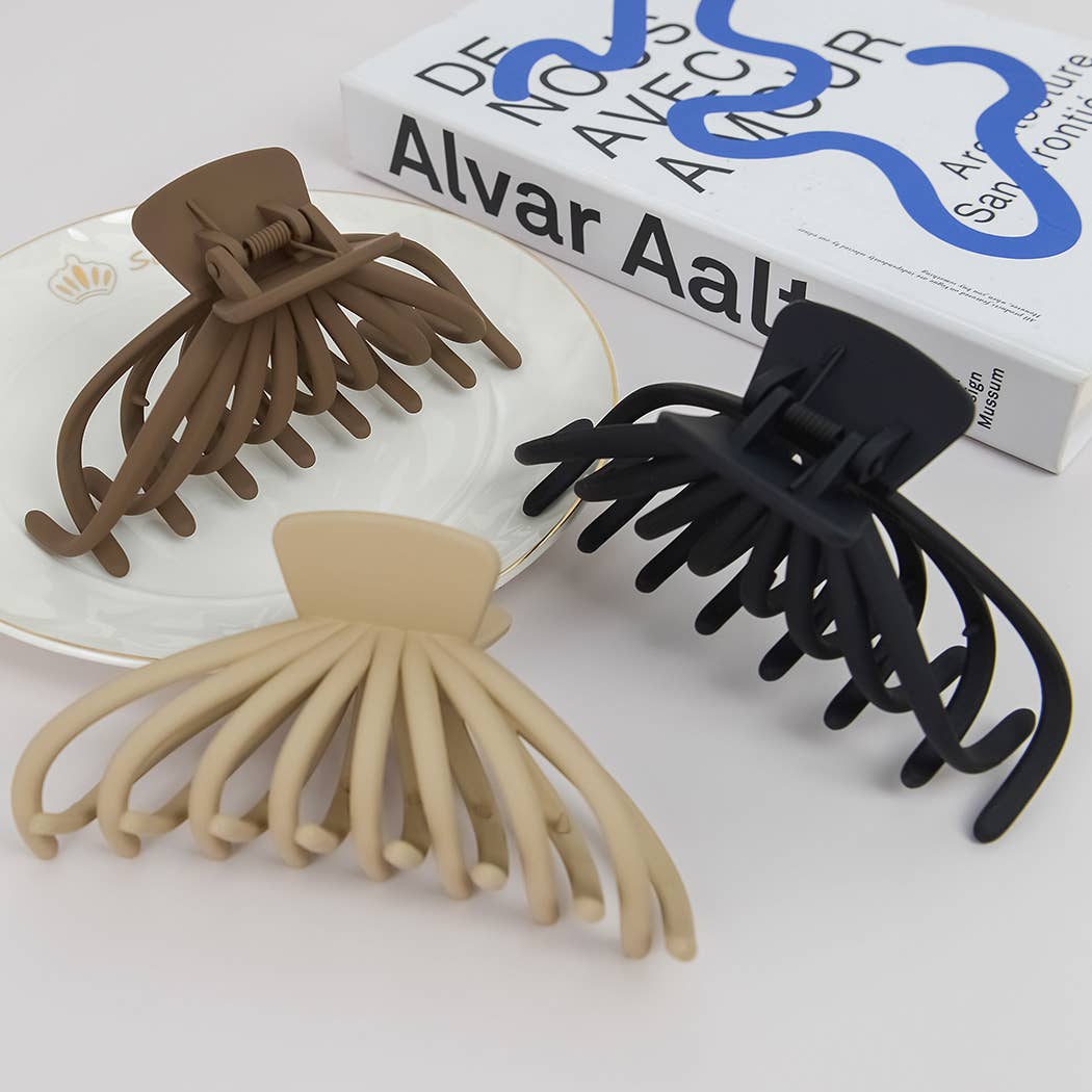 Matte Claw Clips For Women Thin Thick Curly Hair