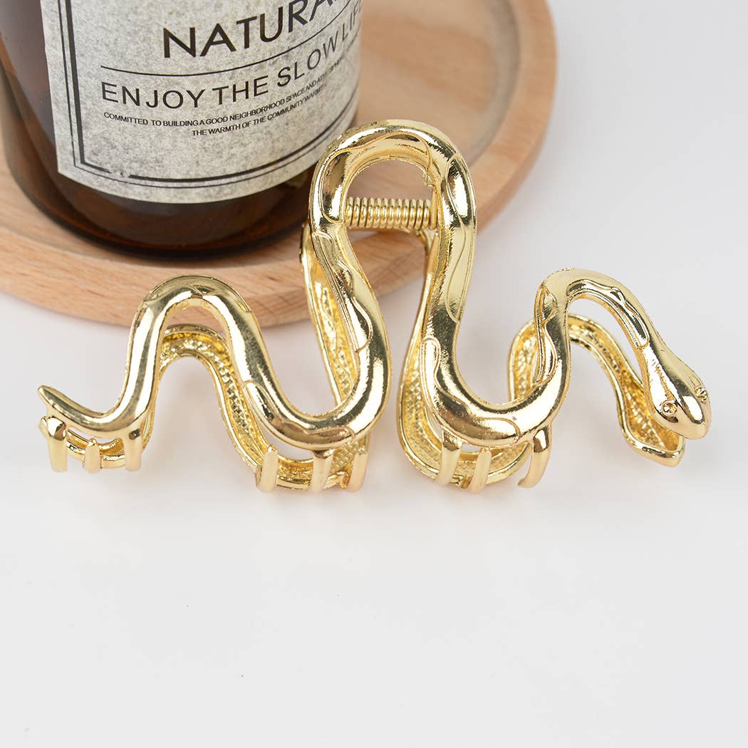 4.13'' Goth Snake-Shaped Hair Claw Clip