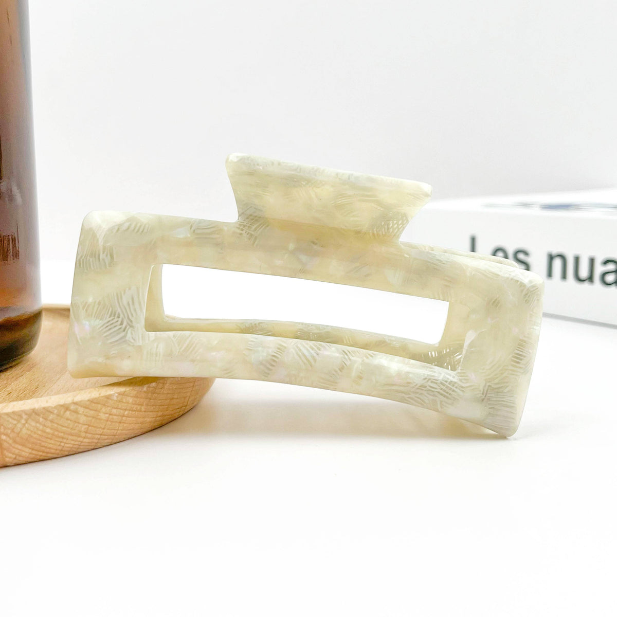 Rectangular Acetate Hair Claw, Premium Quality Hair Clip