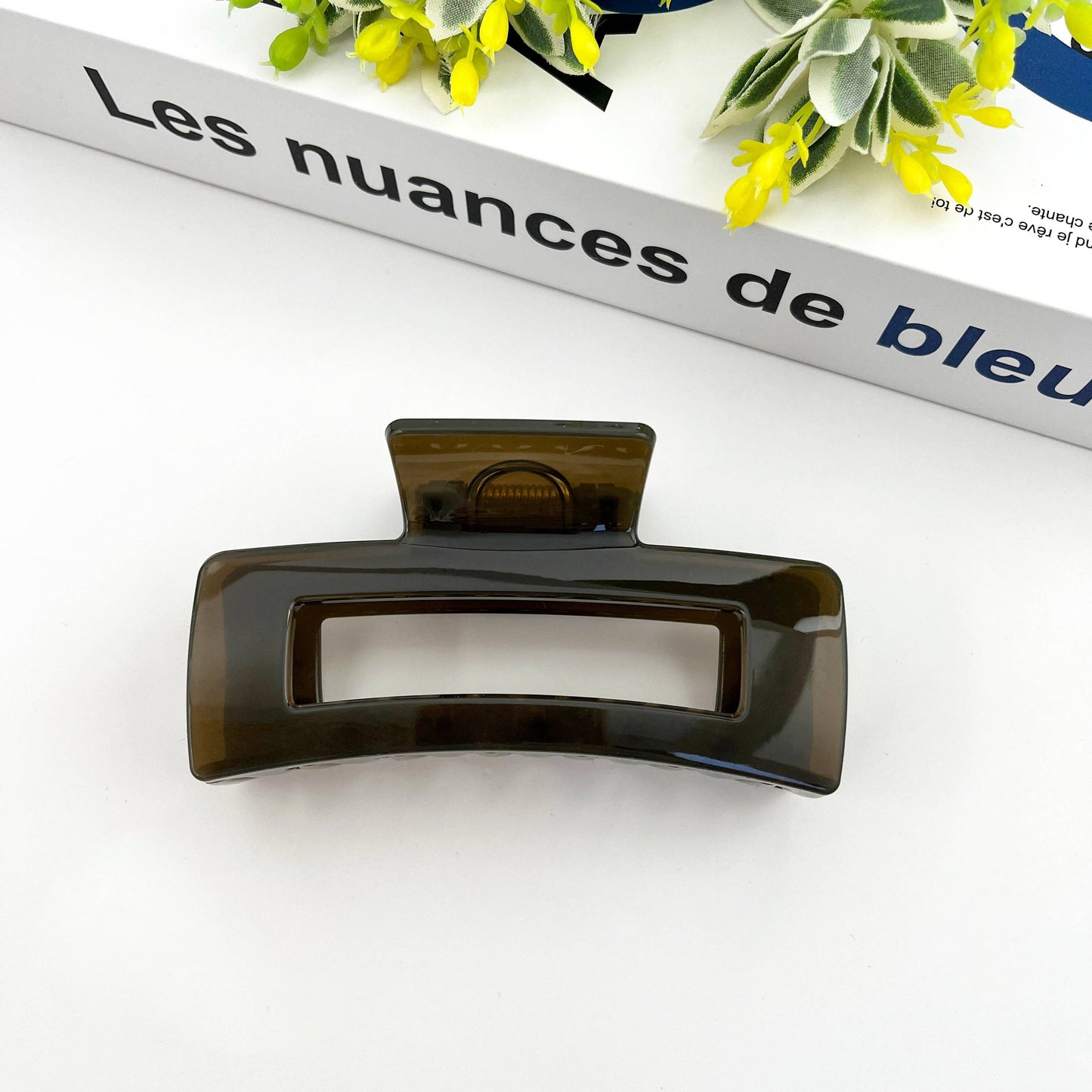 4.13'' Rectangular Hair Clip,Classic Claw Clip
