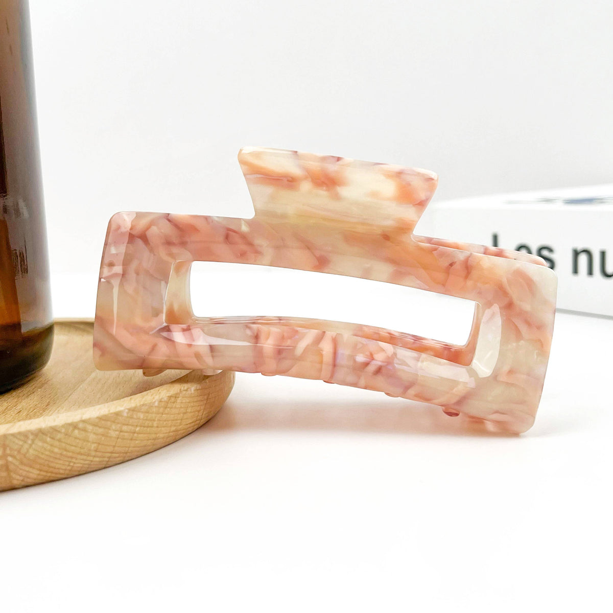 Rectangular Acetate Hair Claw, Premium Quality Hair Clip