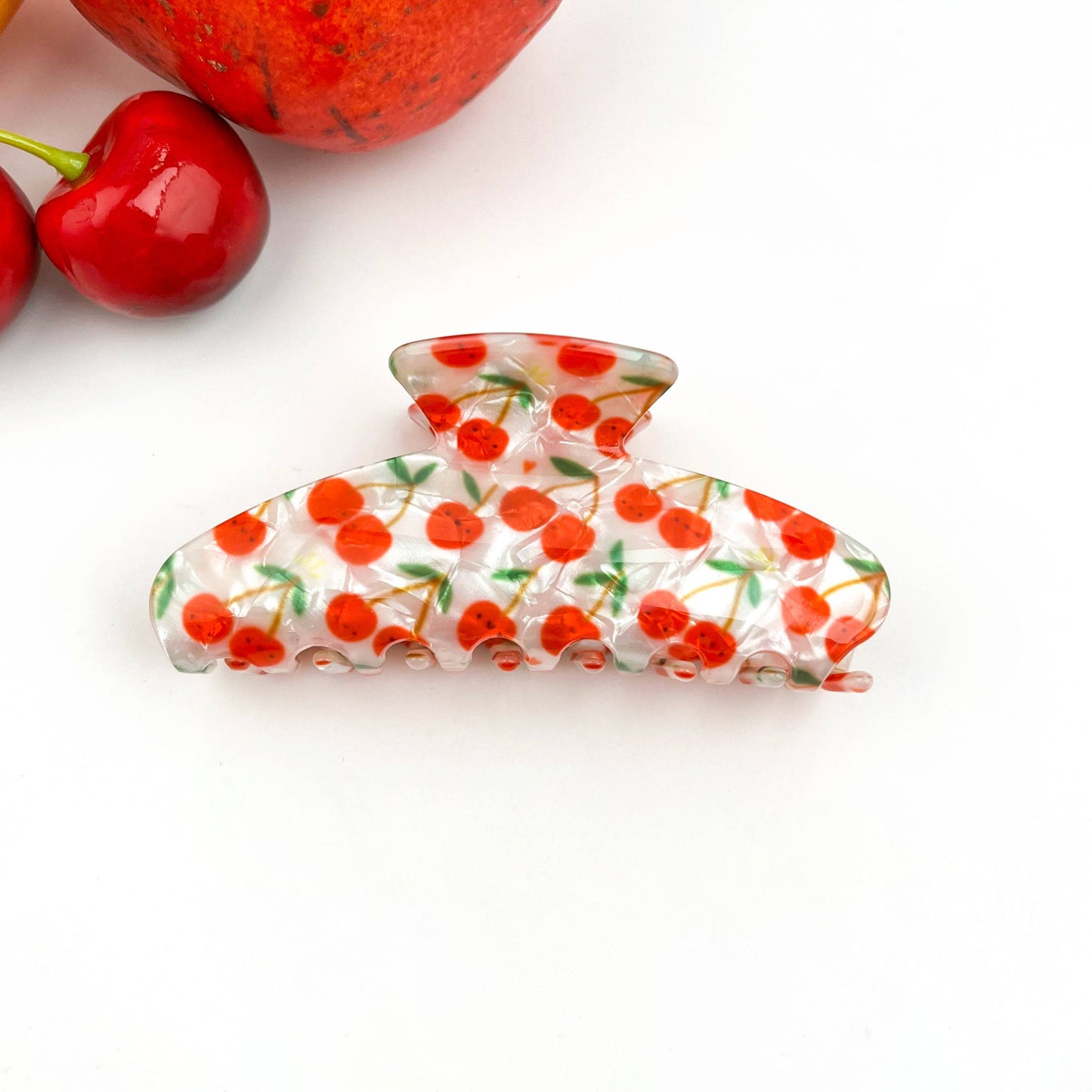 Fruity Hair Clip, Cherry & Strawberry Hair Claw Clip