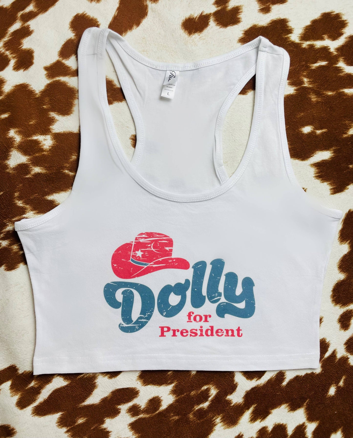 D for President Crop Tank Top